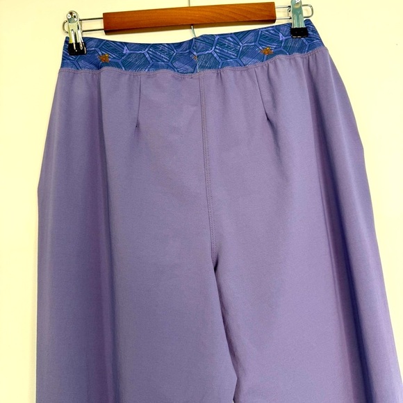 Youer Success Pants Wide Leg Women Size L High Waist Lightweight Alpen Purple - Picture 7 of 17